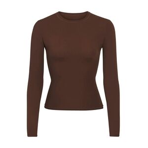 Women's Skims Fits Everybody long sleeve t-shirt cocoa medium